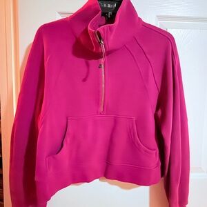 Lululemon Athletica Fuchsia Half-Zip Sweatshirt